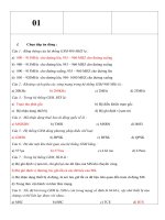 Đề trắc nghiệm thông tin di động