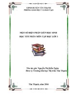 sáng kiến kinh nghiệm một số biện pháp giúp học sinh học tốt phân môn tập đọc lớp 3 