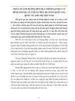 NHÂN tố ẢNH HƯỞNG đến QUÁ TRÌNH lập QUY và HÌNH THÀNH các CHUẨN mực kế TOÁN QUỐC GIA, QUỐC tế, LIÊN hệ VIỆT NAM