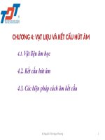 4. CHUONG 4 VẬT LIỆU VÀ KẾT CẤU HÚT ÂM