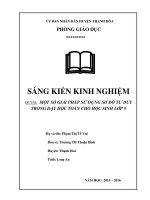 skkn một số giải pháp sử dụng sơ đồ tư duy trong dạy học toán cho học sinh lớp 5 