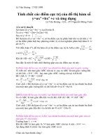 Tính chất các điểm cực trị của đồ thị hàm số 1