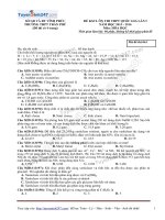 TS247 DT de thi thu thpt quoc gia mon hoa hoc truong thpt tran phu vinh phuc lan 1 nam 2016 ma de 061 3354 1452853220 