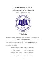 Tiểu luận môn luật cạnh tranh đề tài cạnh tranh trong lĩnh vực quảng cáo thương mại và thực tiễn tại việt nam