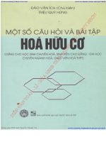 Một số câu hỏi và bài tập hóa học hữu cơ