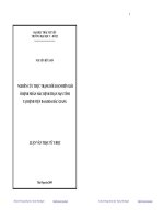 NGHIÊN CỨU THỰC TRẠNG Ở BỆNH NHÂN MẮC BỆNH THẬN MẠN TÍNH TẠI BỆNH VIỆN ĐA KHOA BẮC GIANG