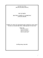 NGHIÊN CỨU NHÂN TỐ ẢNH HƯỞNG ĐẾN Ý ĐỊNH MUA HÀNG TRỰC TUYẾN CỦA NGƯỜI TIÊU DÙNG  TRÊN ĐỊA BÀN TP. ĐÀ NẴNG