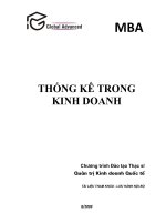 THỐNG KÊ TRONG KINH DOANH