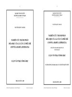 NGHIÊN CỨU THÀNH PHẦN HÓA HỌC CỦA LÁ CÂY CÀ PHÊ CHÈ (COFFEA ARABICA, RUBIACEA)