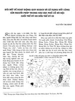 ĐÔI NÉT VỀ HOẠT ĐỘNG QUY HOẠCH VÀ SỬ DỤNG ĐÂT CÔNG CỦA NGƯỜI PHÁP TRONG KHU VỰC PHỐ CỔ HÀ NỘI