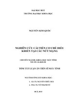 NGHIÊN CỨU CẢI TIẾN CƠ CHẾ ĐIỀU KHIỂN TẠI CÁC NÚT MẠNG