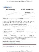 Đề thi thử 2016 môn hóa trường thpt 