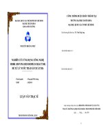 NGHIÊN CỨU ỨNG DỤNG CÔNG NGHỆ MBBR (MOVING BED BIOFILM REACTOR) ĐỂ XỬ LÝ NƢỚC THẢI SẢN XUẤT BIA