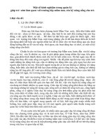 sáng kiến kinh nghiệm giúp trẻ  sớm làm quen với trường lớp mầm non, rèn kỹ năng sống cho trẻ 