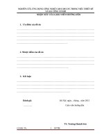 ĐỒ ÁN TỐT NGHIỆP CHẾ TẠO MÁY: Nghiên cứu, ứng dụng công nghệ CADCAMCNC trong thiết kế và gia công cơ khí