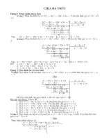 Chuyen de chia da thuc