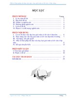 sáng kiến kinh nghiệm một số biện pháp chỉ đạo việc dạy – học giải toán có lời văn ở lớp năm 