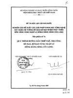 NGHIÊN CỨU ĐỀ XUẤT CÁC GIẢI PHÁP KHOA HỌC CÔNG NGHỆ  XÂY DỰNG HỆ THỐNG ĐÊ BAOP BỜ BQAO NHẰM ĐÁP ỨNG VÙNG NGẬP LŨ ĐỒNG BẰNG SONG CỬU LONG
