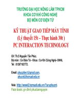 KỸ THUẬT GIAO TIẾP MÁY TÍNH
