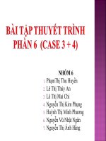 CASE 6 bài tập kế toán công   thầy huy