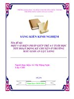 sáng kiến kinh nghiệm  một số biện pháp giúp trẻ phát triển vốn từ ( 2 3 tuổi) 