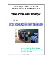 skkn giáo dục học sinh lớp 2 kĩ năng sống về tình cảm gia đình 