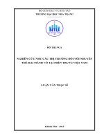Nghiên cứu nhu cầu thị trường đối với nhuyễn thể hai mảnh vỏ tại miền trung, việt nam 
