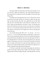 LUẬN VĂN THẠC SĨ HÓA HỌC: Tổng hợp vật liệu perovskit họ lantan và thăm dò khả năng hấp phụ, xúc tác của chúng trong một số phản ứng