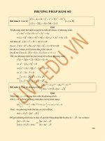 10 phương pháp hàm số giải hệ phương trình