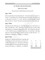 Đề thi học sinh giỏi Vật lý 8