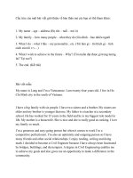 Cấu trúc của một bài viết giới thiệu về bản thân mà các bạn có thể tham khảo