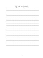 ĐỒ ÁN ĐỘNG CƠ ĐỐT TRONG