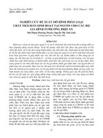 tổng hợp các bài báo khoa học về ngành môi trường được đăng trên tạp chí