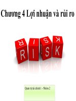 Chương 4 lợi nhuận và rủi ro