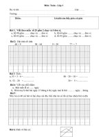 bai KT Toan TV lop 1 HKII