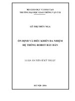 Ổn định và điều khiển đa nhiệm hệ thống robot bầy đàn
