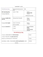 tính chất hóa học chung và riêng của CACBOHIDRAT