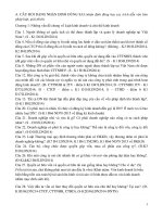 Câu hỏi đạng nhận định đúng sai và Câu hỏi tự luận Luật kinh doanh