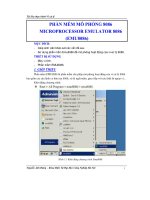 Hướng dẫn thực hành mô phỏng vi xử lý dùng EMU 8086