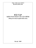 BT kiem toan tai chinh