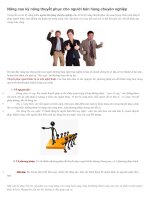 Nâng cao kỹ năng thuyết phục cho người bán hàng chuyên nghiệp