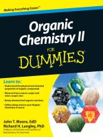 Organic Chemistry 2 for Dummies  John T. Moore, Richard H. Langley
