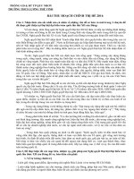 Bài thu hoạch chính trị hè 2016 tham khảo (1) 