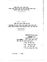 Nghiên cứu xây dựng các biện pháp phục hồi rừng bằng phương thức khoanh nuôi tại sơn la 