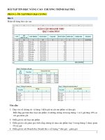 Bài tập tin học nâng cao