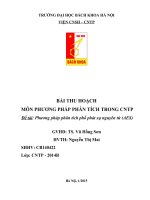 PHƯƠNG PHÁP PHÂN TÍCH phổ phát xạ nguyên tử (AES)