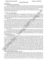 Tài liệu ôn thi HSG văn THPT