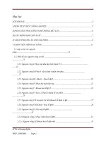 ĐỒ ÁN : PHÂN TÍCH TÍNH CÔNG NGHỆ TRONG KẾT CẤU