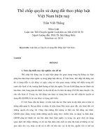 Thế chấp quyền sử dụng đất theo pháp luật  Việt Nam hiện nay