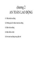 Chuong 2 an toan lao dong   2 1  dieu kien lao dong, cac nguyen nhan mat ATLD